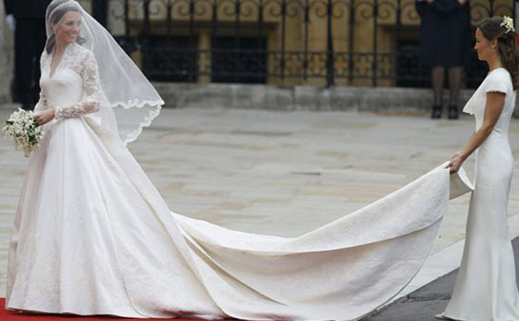 Robe de mariée : la traine