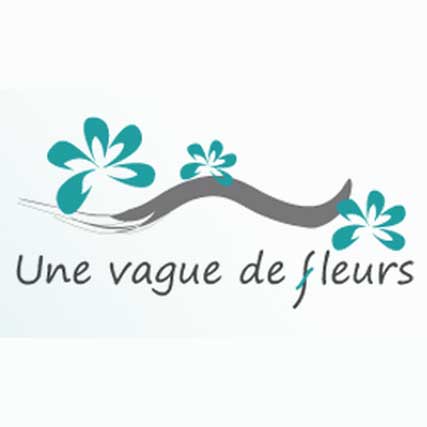 Une vague de fleurs logo