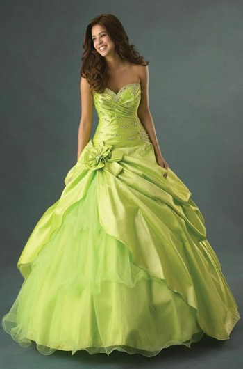 robe de mariee verte