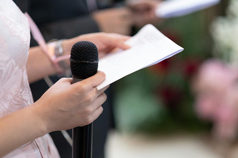 Comment organiser les idées d'un discours de mariage?