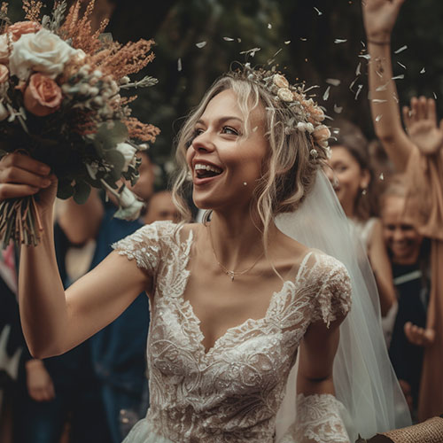 La signification derrière le lancer de bouquet