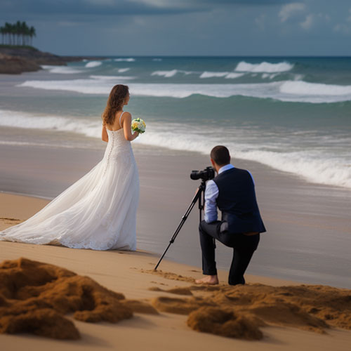 Le photographe mariage à l’action …