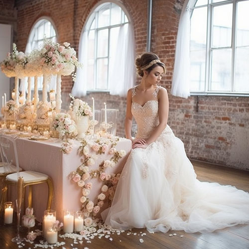 Robe de sales mariée campagnarde