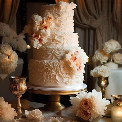 Le Wedding cake, une montagne de crème et de sucre…