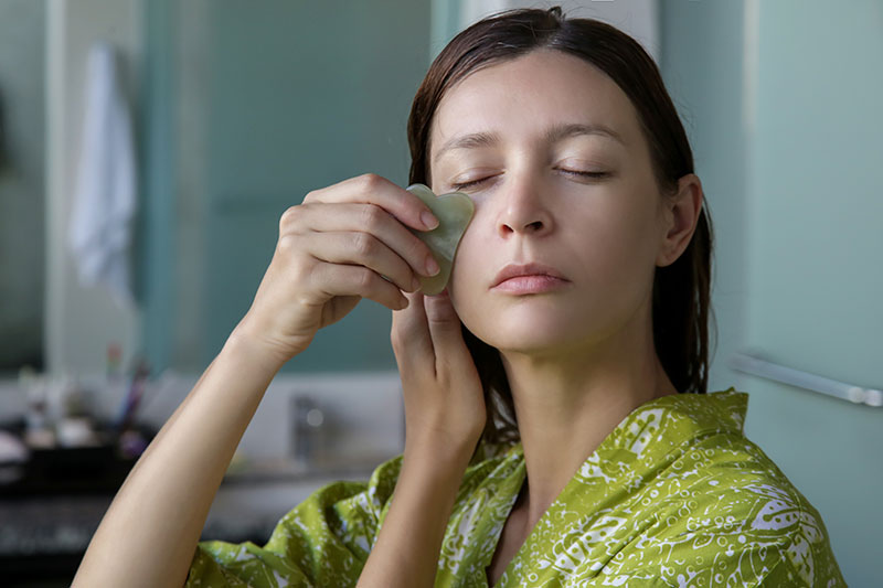 Rituels pour la peau la veille du mariage