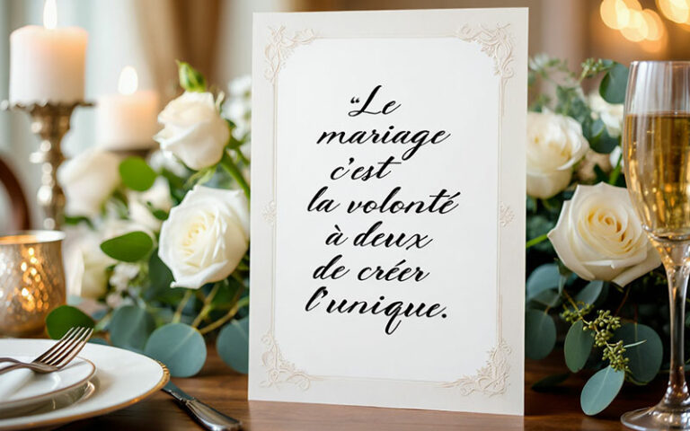 citation mariage amour