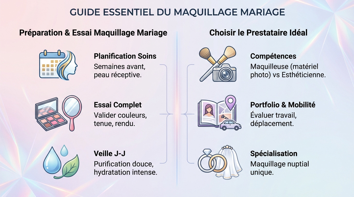 Guide essentiel pour réussir son maquillage de mariage : préparation et choix des produits