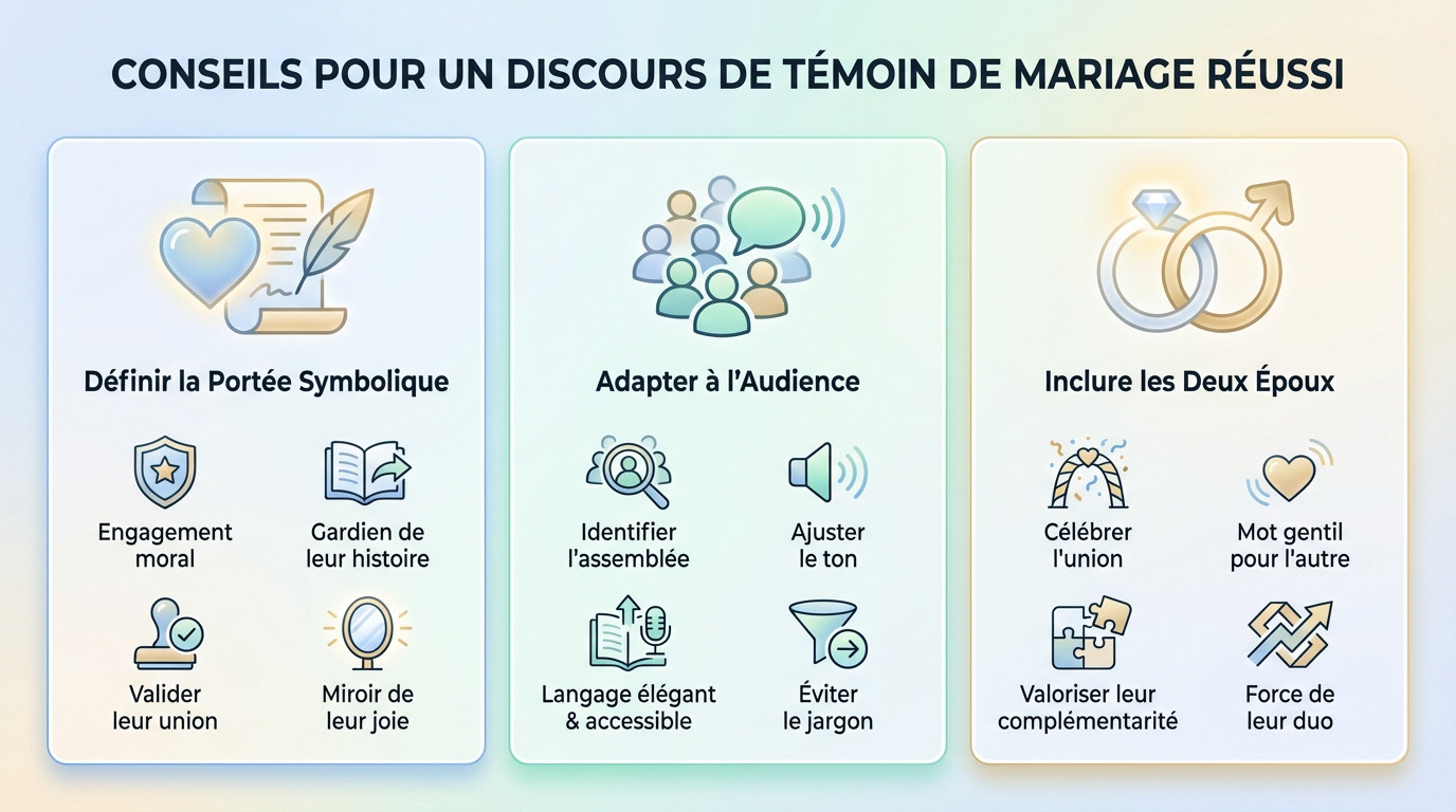 Conseils pratiques pour réussir son discours de témoin de mariage