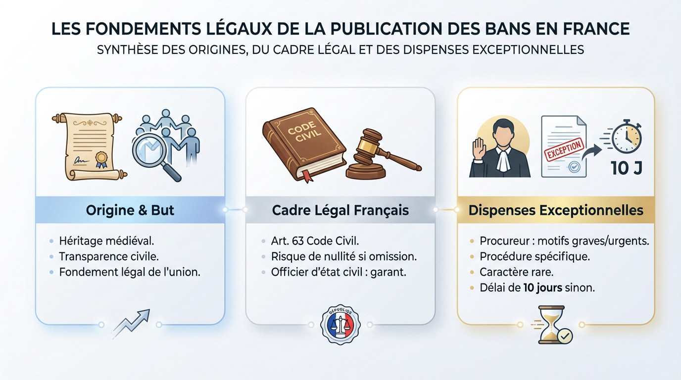 Panneau d'affichage officiel pour la publication des bans de mariage à l'entrée d'une mairie
