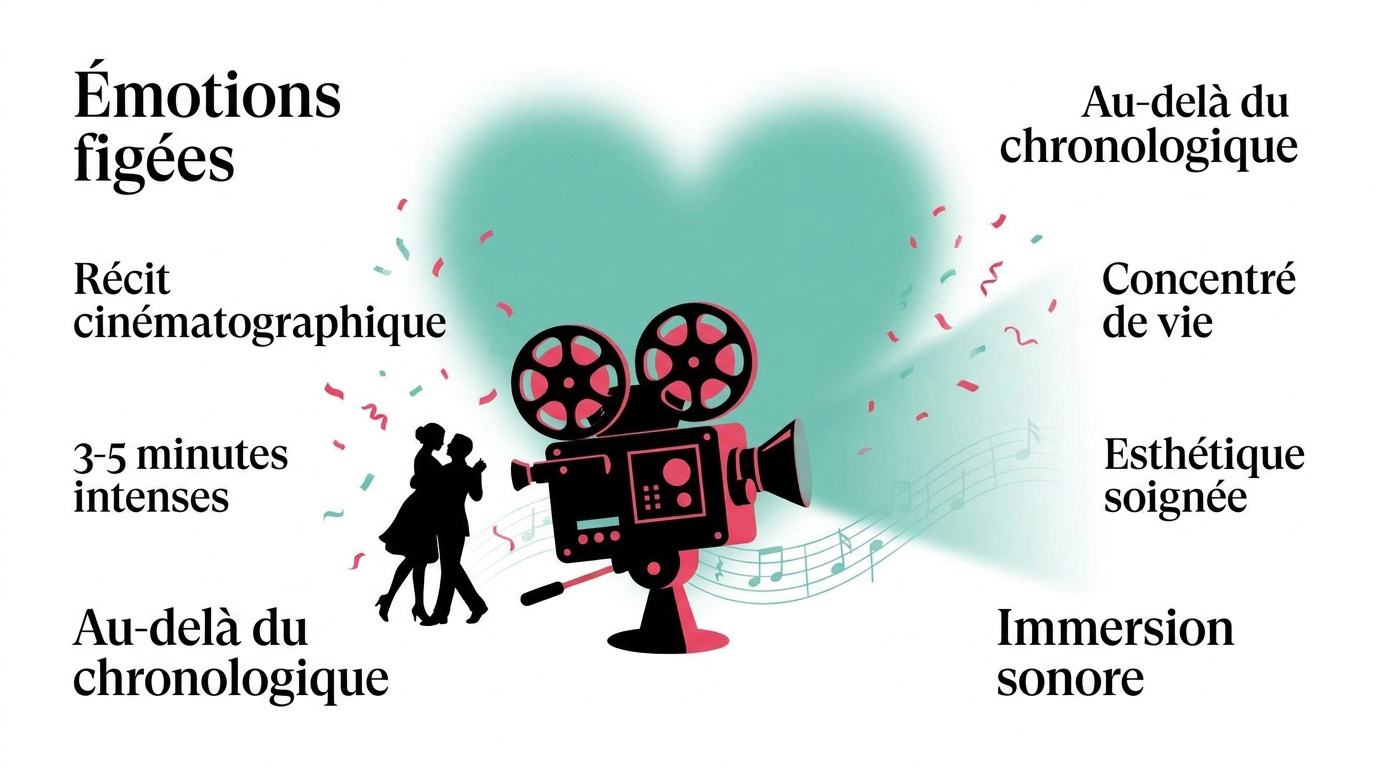 Vidéaste de mariage capturant un moment d'émotion pour un after-movie cinématographique