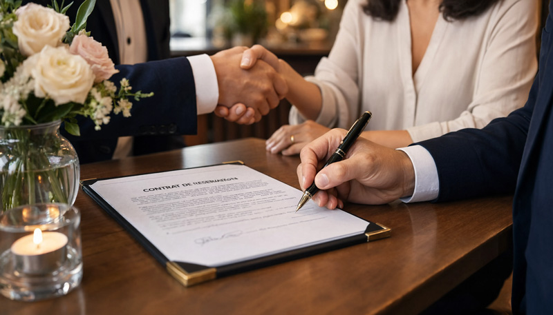 securiser ta reservation signature du contrat
