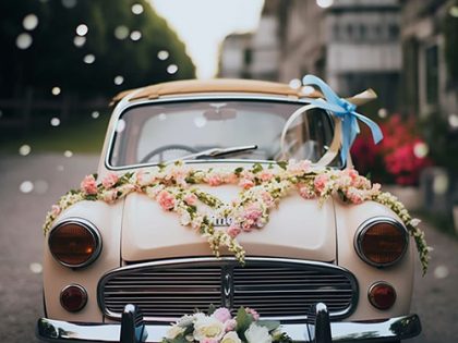 Idées créatives pour la décoration de la voiture de mariage